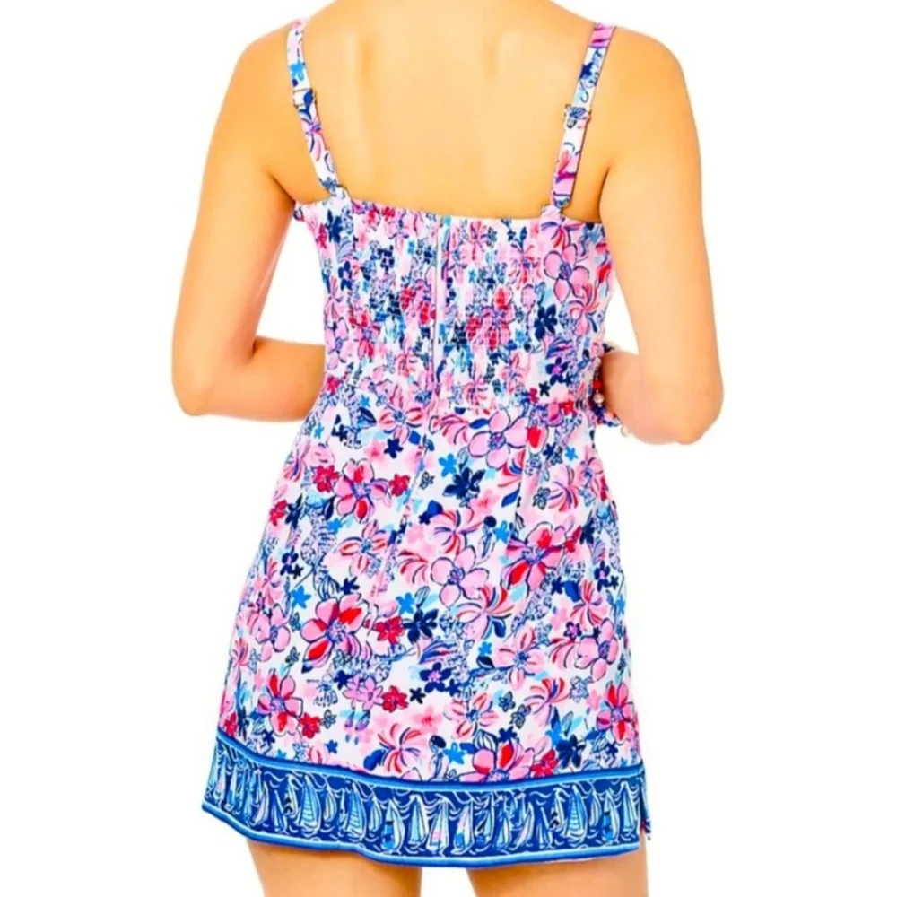 Lilly Pulitzer Neola Engineered Romper Party Like A Lobstar - Picture 2 of 7